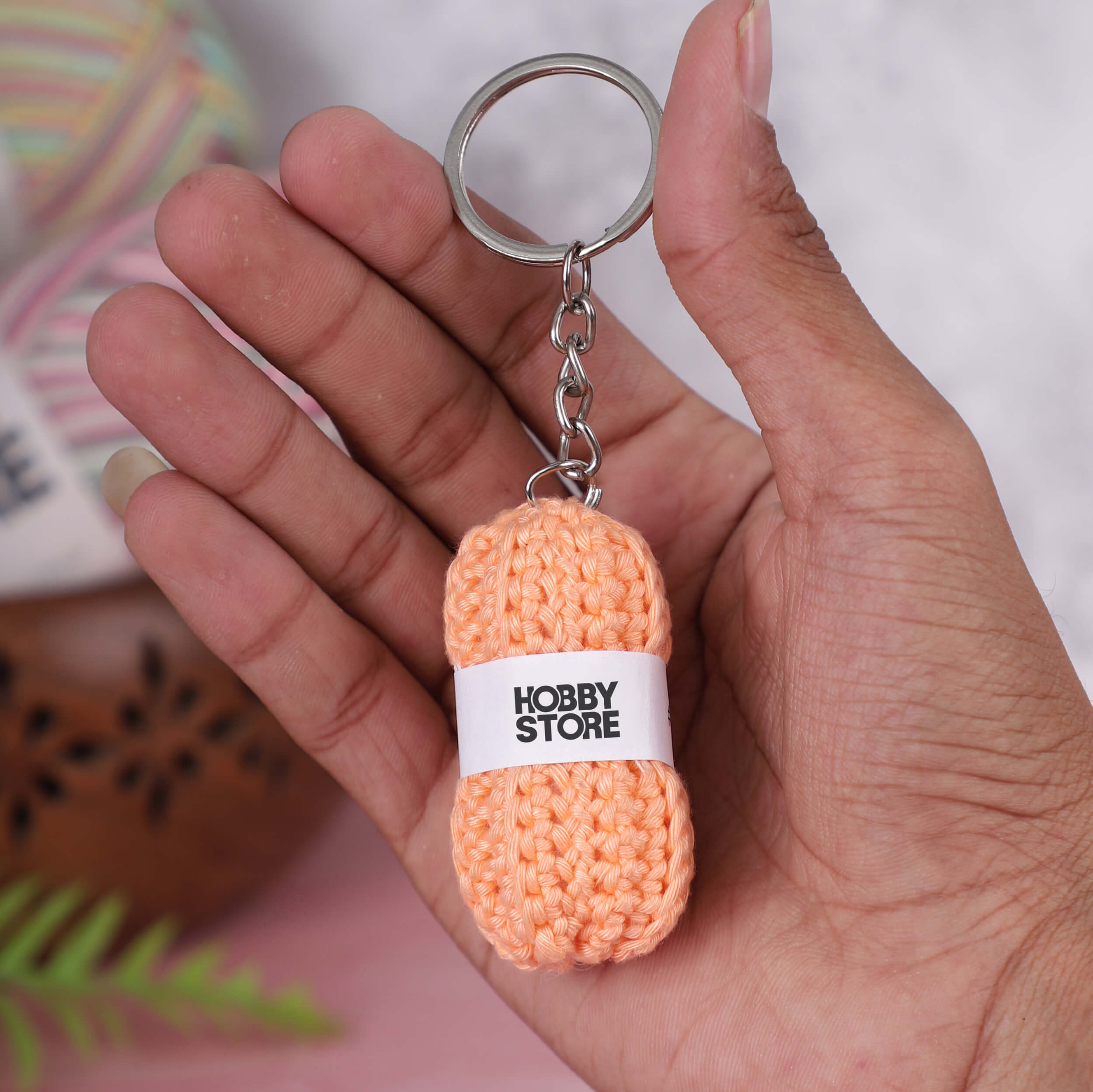 Hobby Store Mini Yarn Ball Keychains