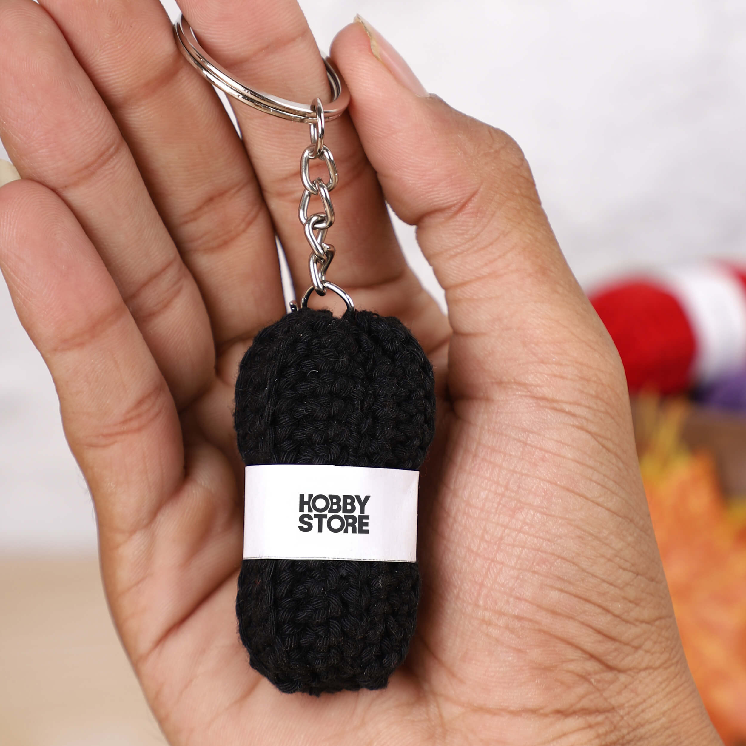 Hobby Store Mini Yarn Ball Keychains
