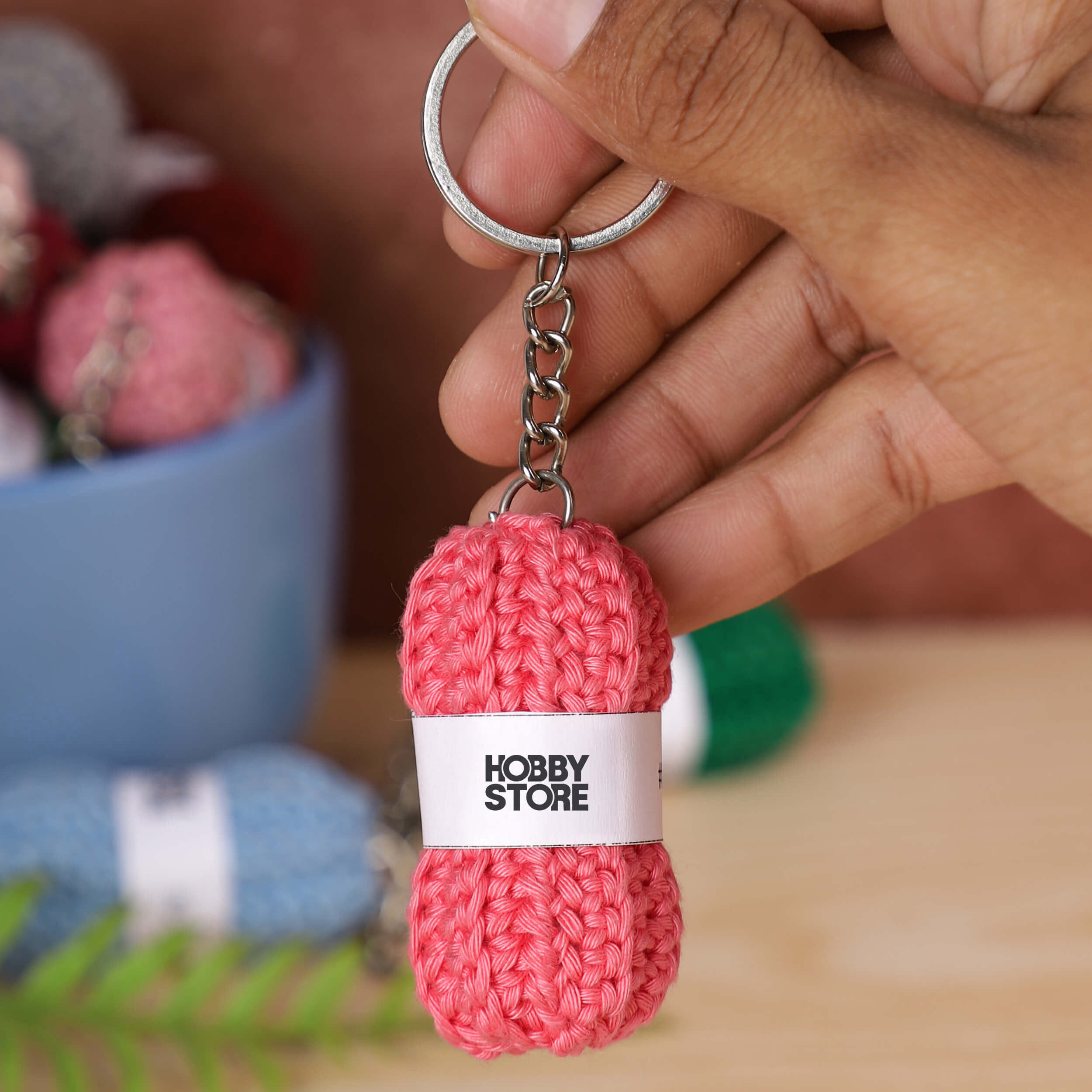 Hobby Store Mini Yarn Ball Keychains
