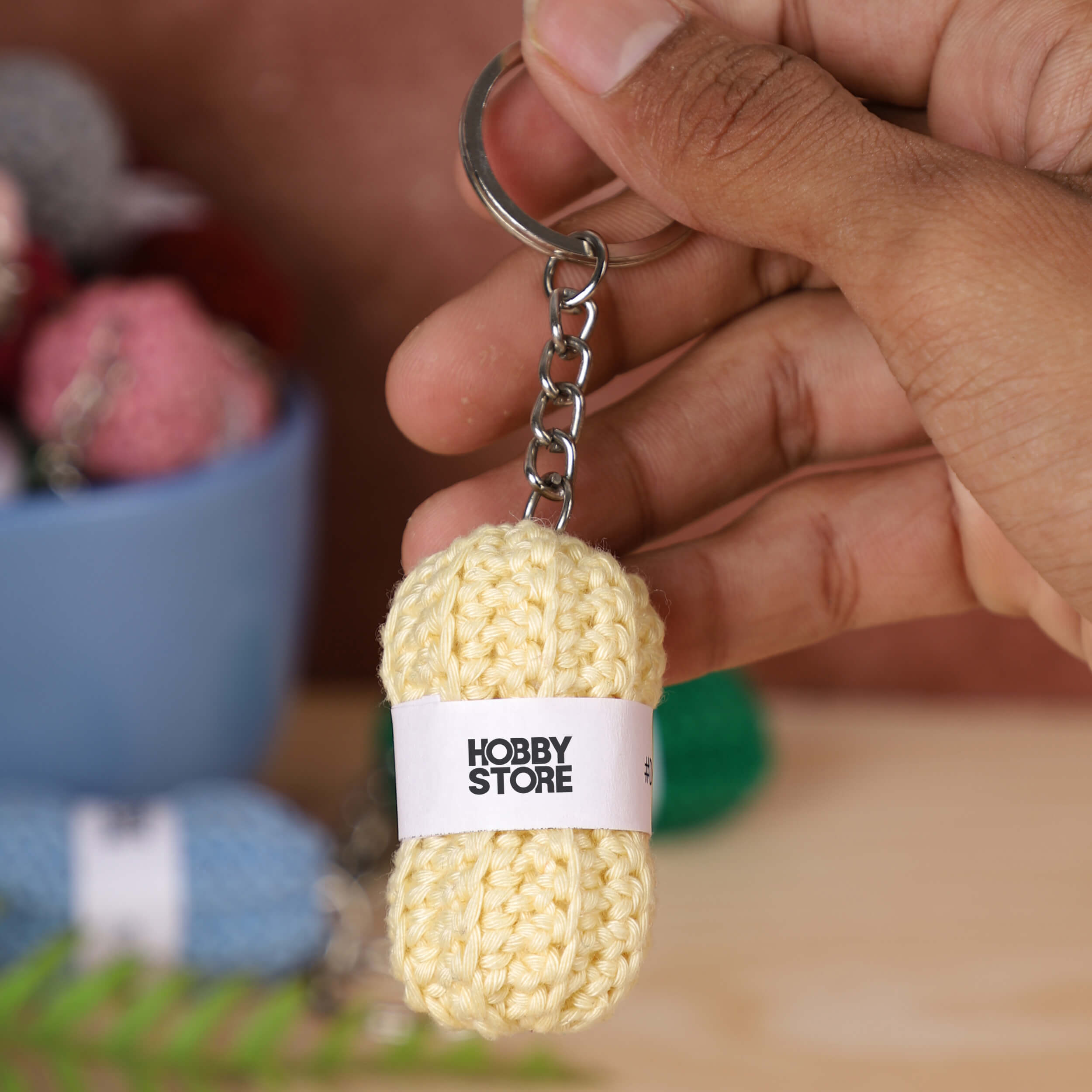 Hobby Store Mini Yarn Ball Keychains