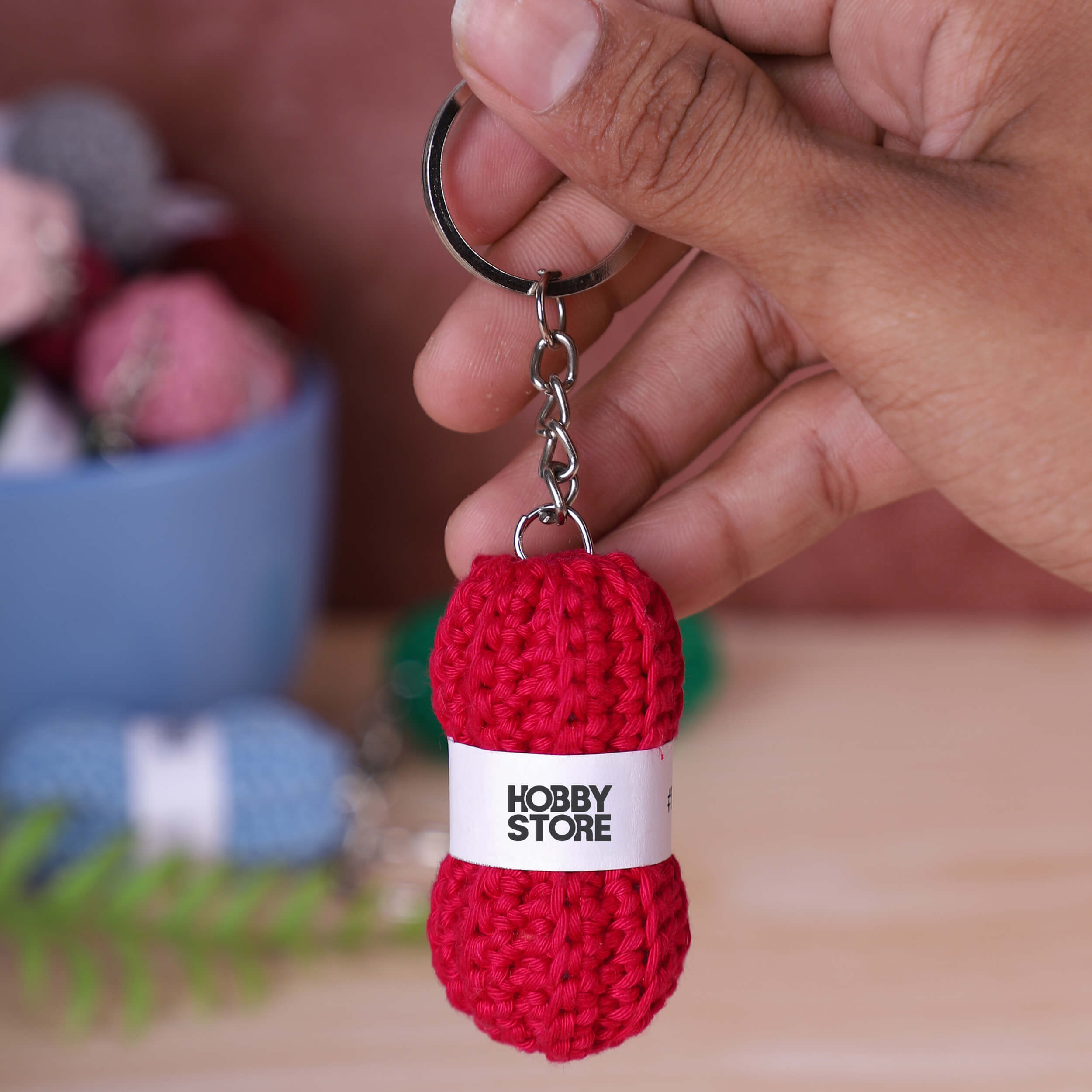 Hobby Store Mini Yarn Ball Keychains