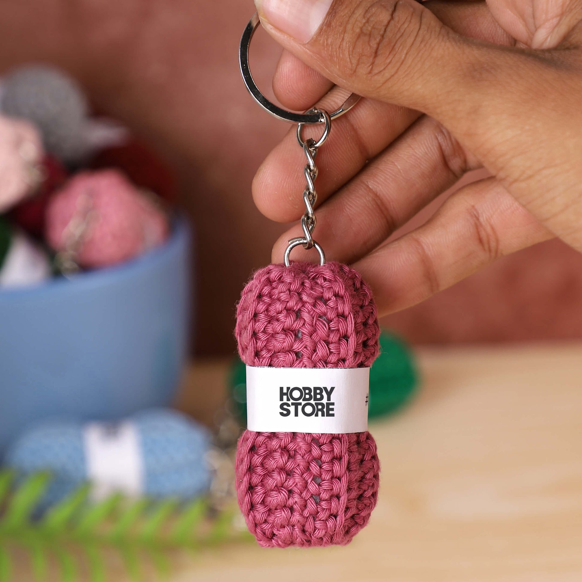 Mini Yarn Ball Keychains