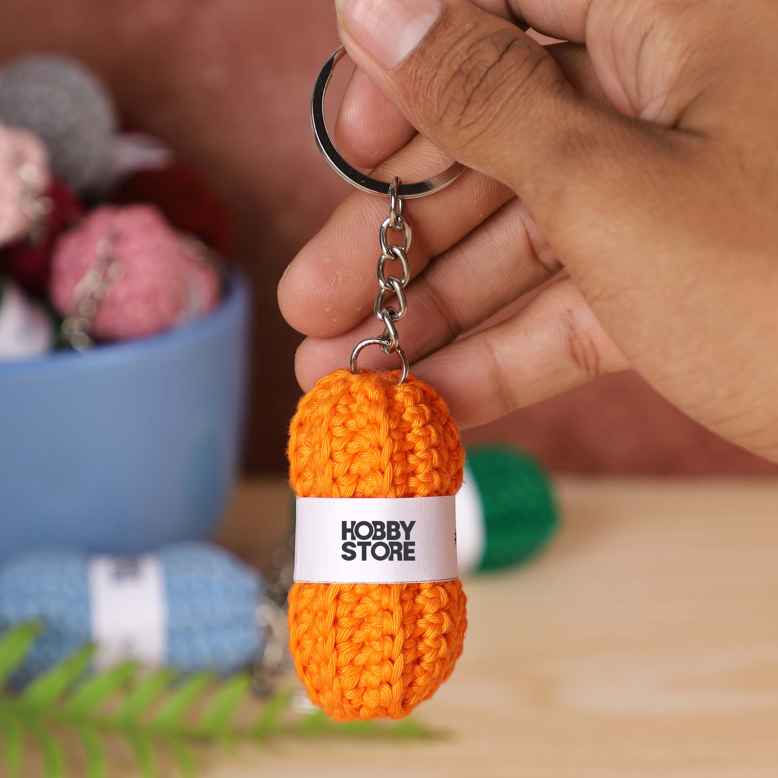 Hobby Store Mini Yarn Ball Keychains