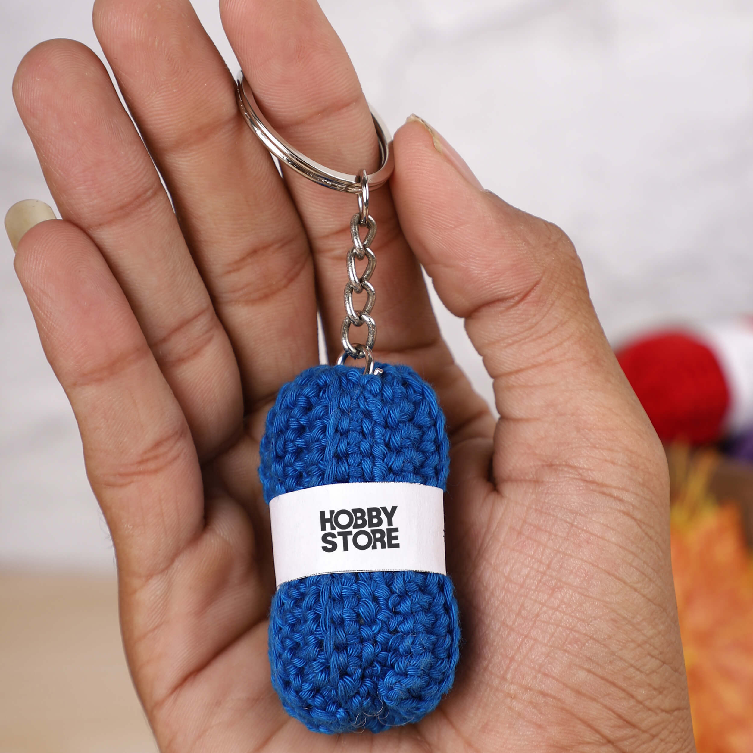 Hobby Store Mini Yarn Ball Keychains