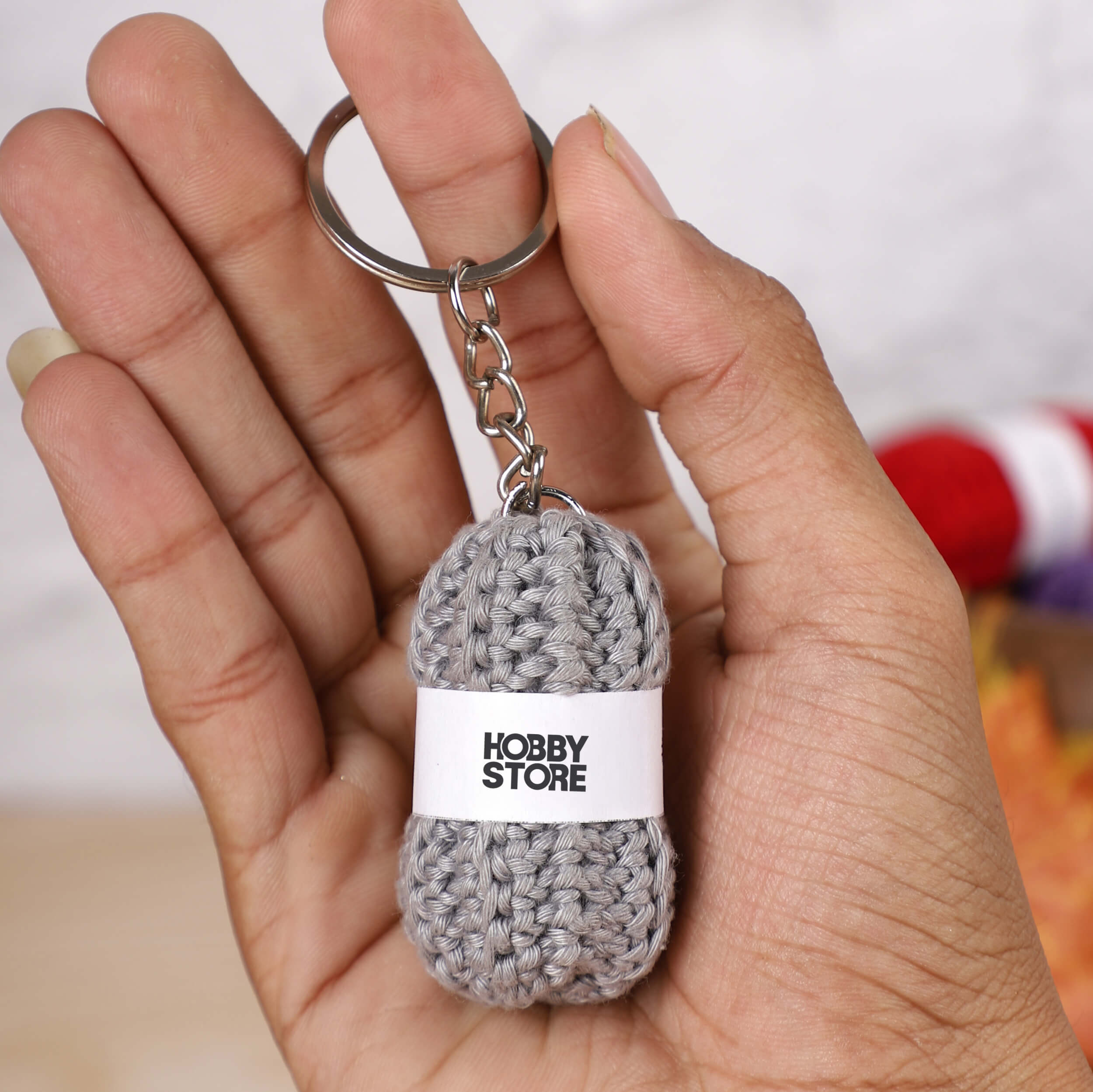 Hobby Store Mini Yarn Ball Keychains