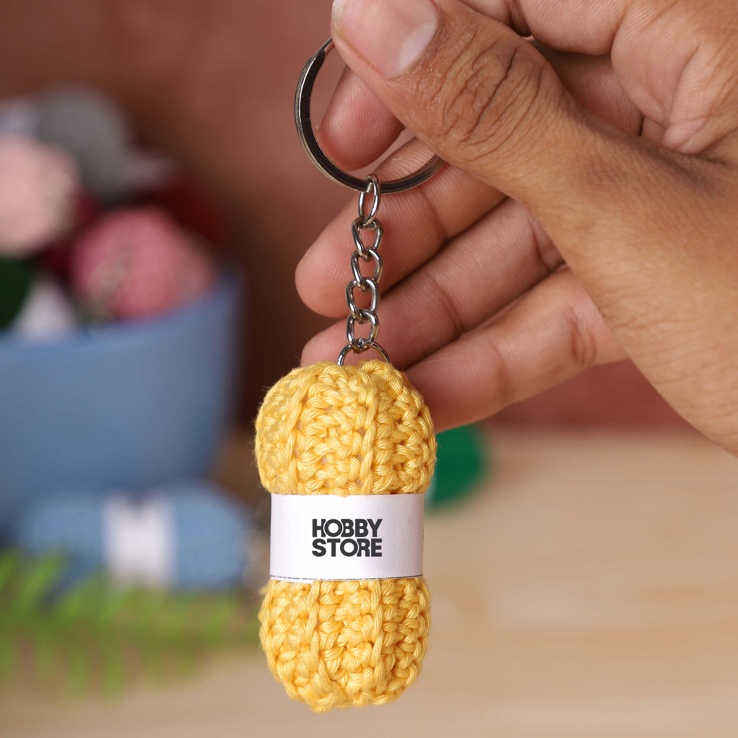 Hobby Store Mini Yarn Ball Keychains