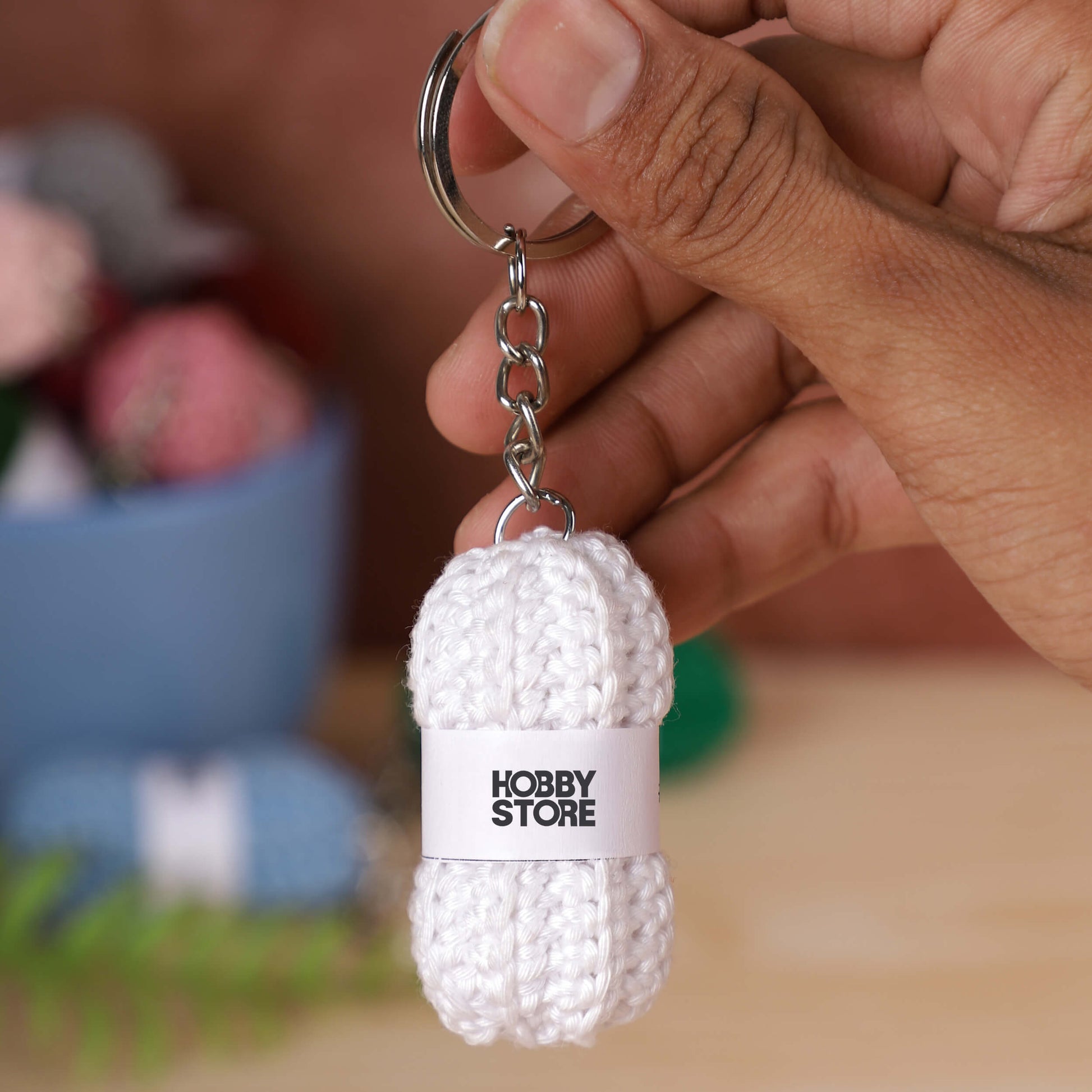 Mini Yarn Ball Keychains