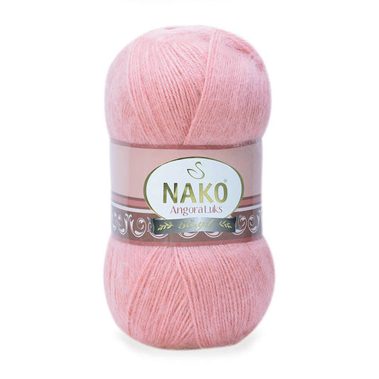 Nako Angora Luks Yarn - Pink 10325