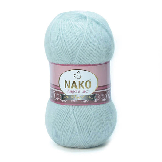 Nako Angora Luks Yarn - Blue 10471