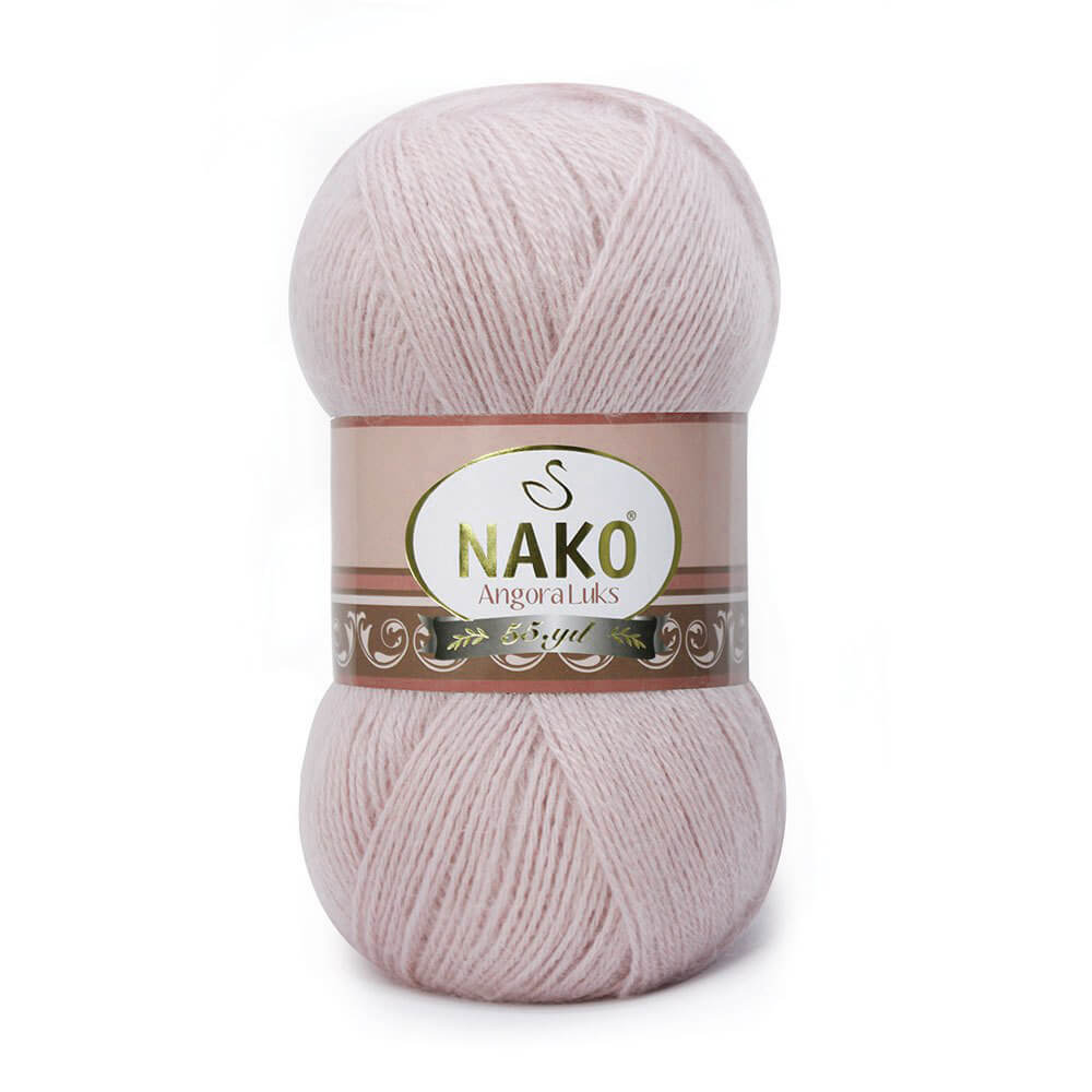 Nako Angora Luks Yarn - Pink 10639