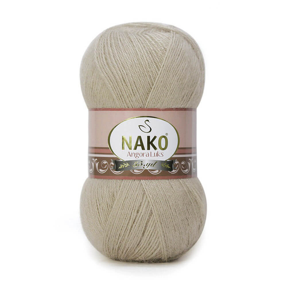 Nako Angora Luks Yarn - Brown 11053