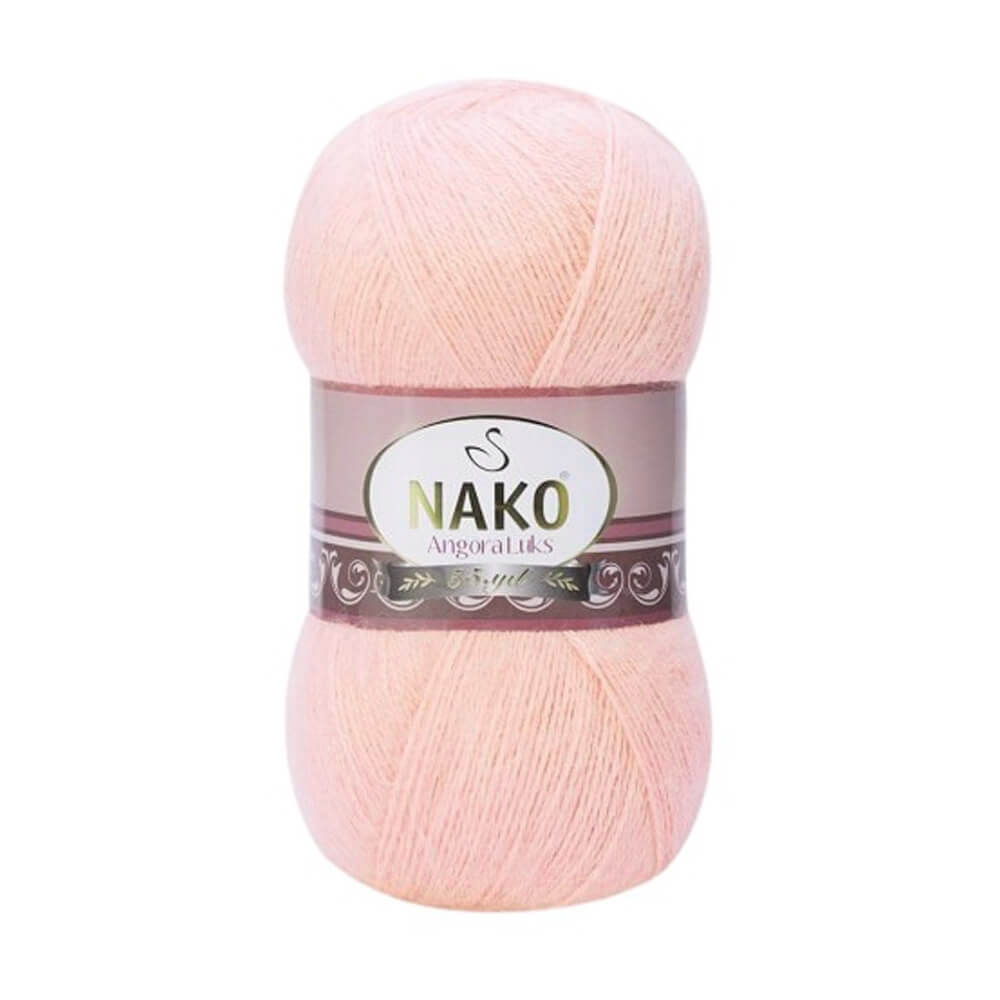 Nako Angora Luks Yarn - Pink 11502