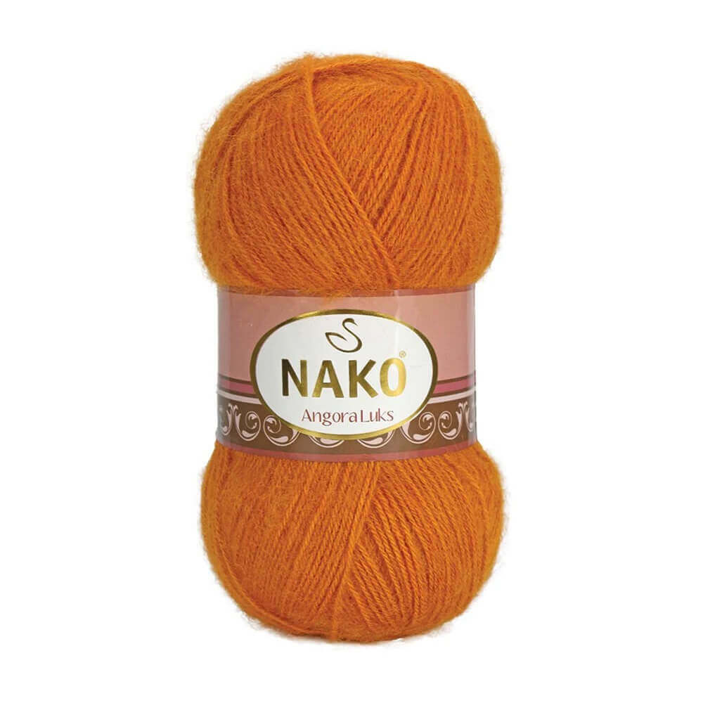Nako Angora Luks Yarn - Orange 11790