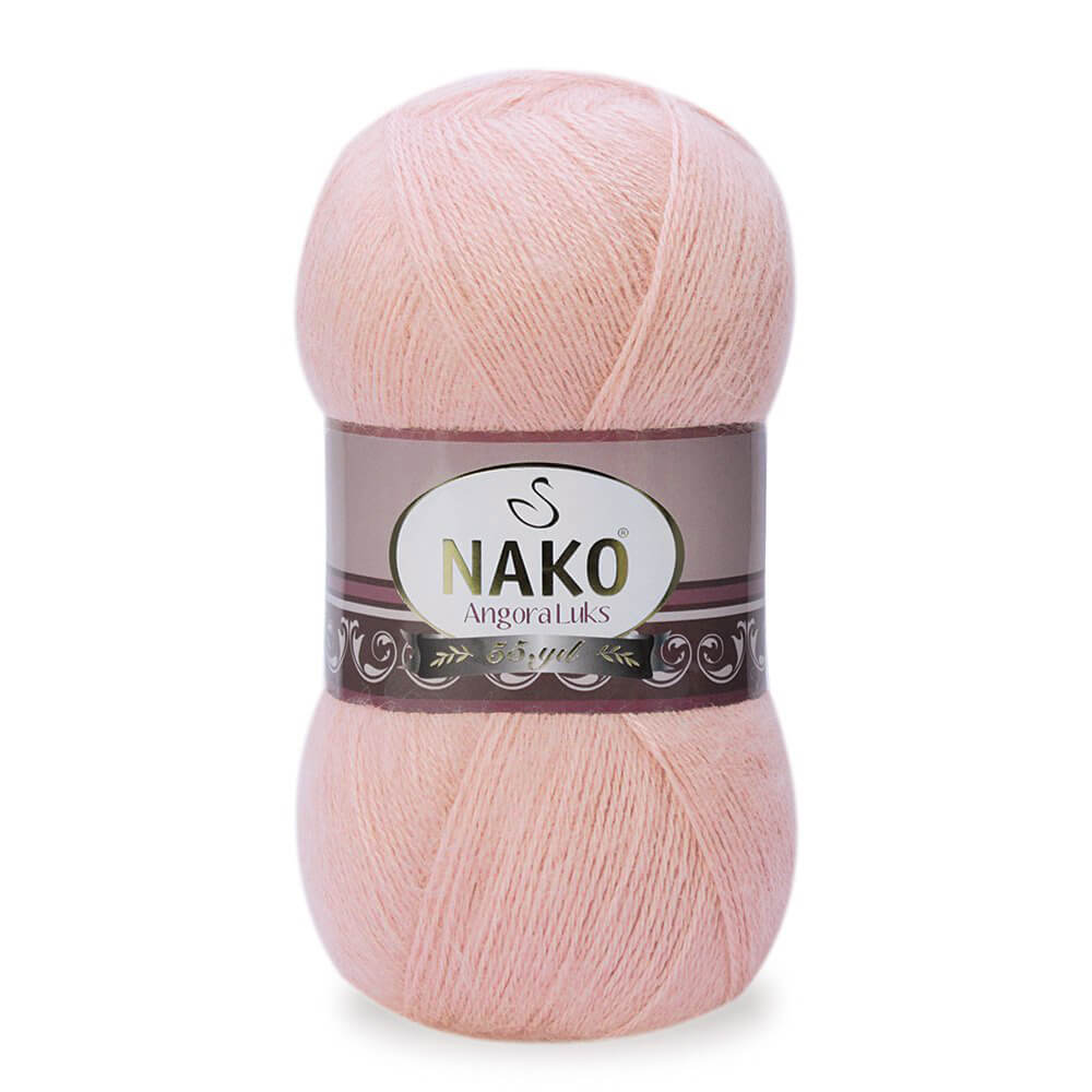 Nako Angora Luks Yarn - Pink 1424