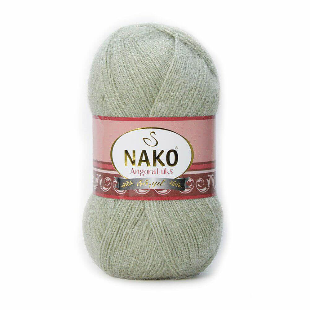 Nako Angora Luks Yarn - Green 23266