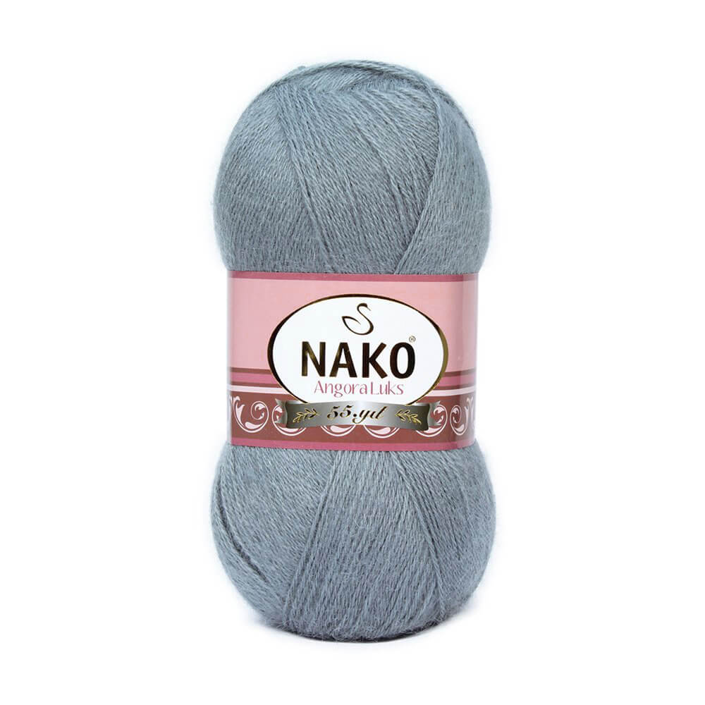 Nako Angora Luks Yarn - Grey 3468