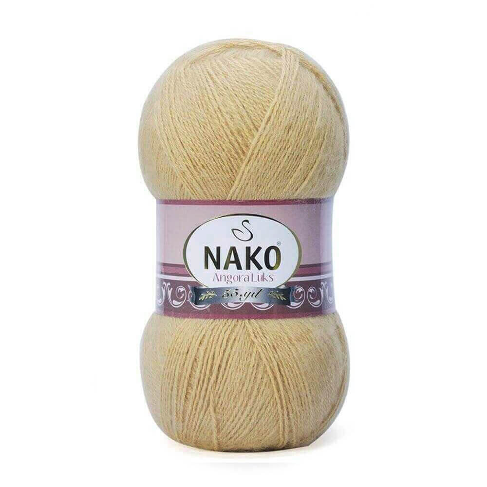 Nako Angora Luks Yarn - Brown 6944