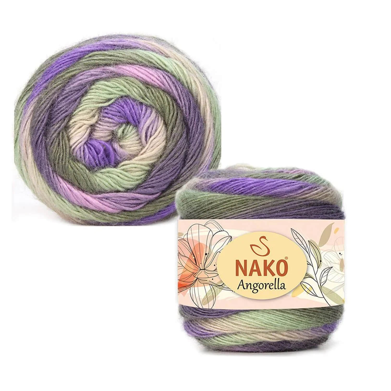 Nako Angorella Yarn - Multi-Color 87539