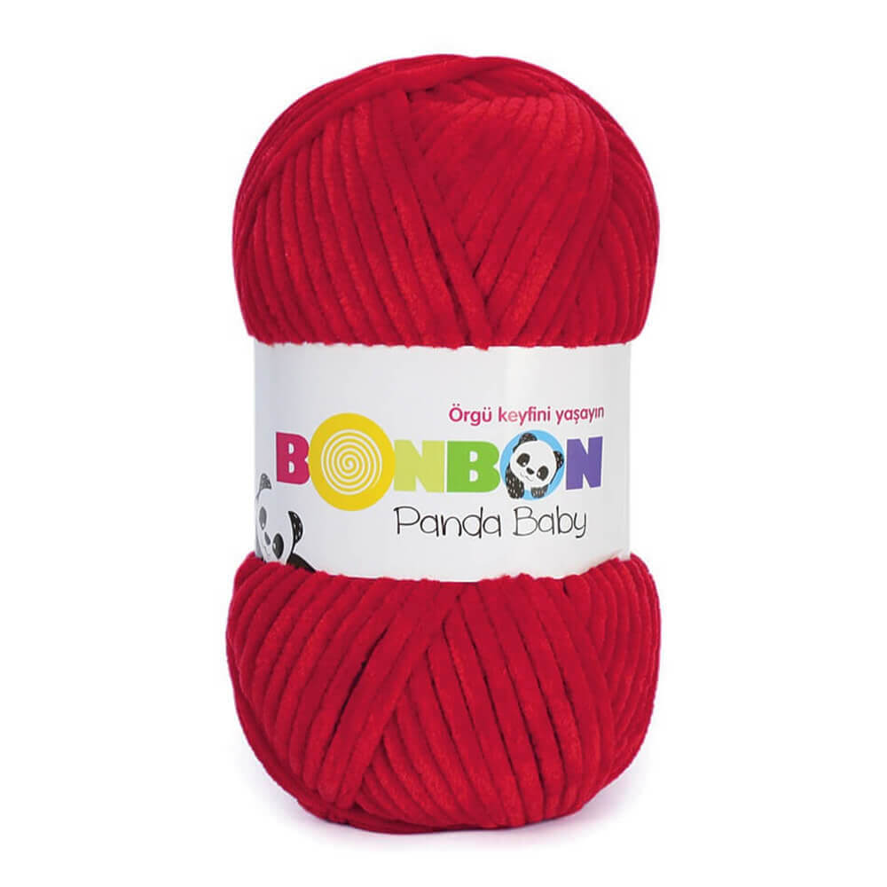 Nako Bonbon Panda Baby Yarn - Red 3108