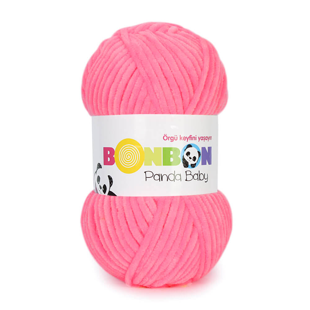 Nako Bonbon Panda Baby Yarn - Fluorescent Pink 3107