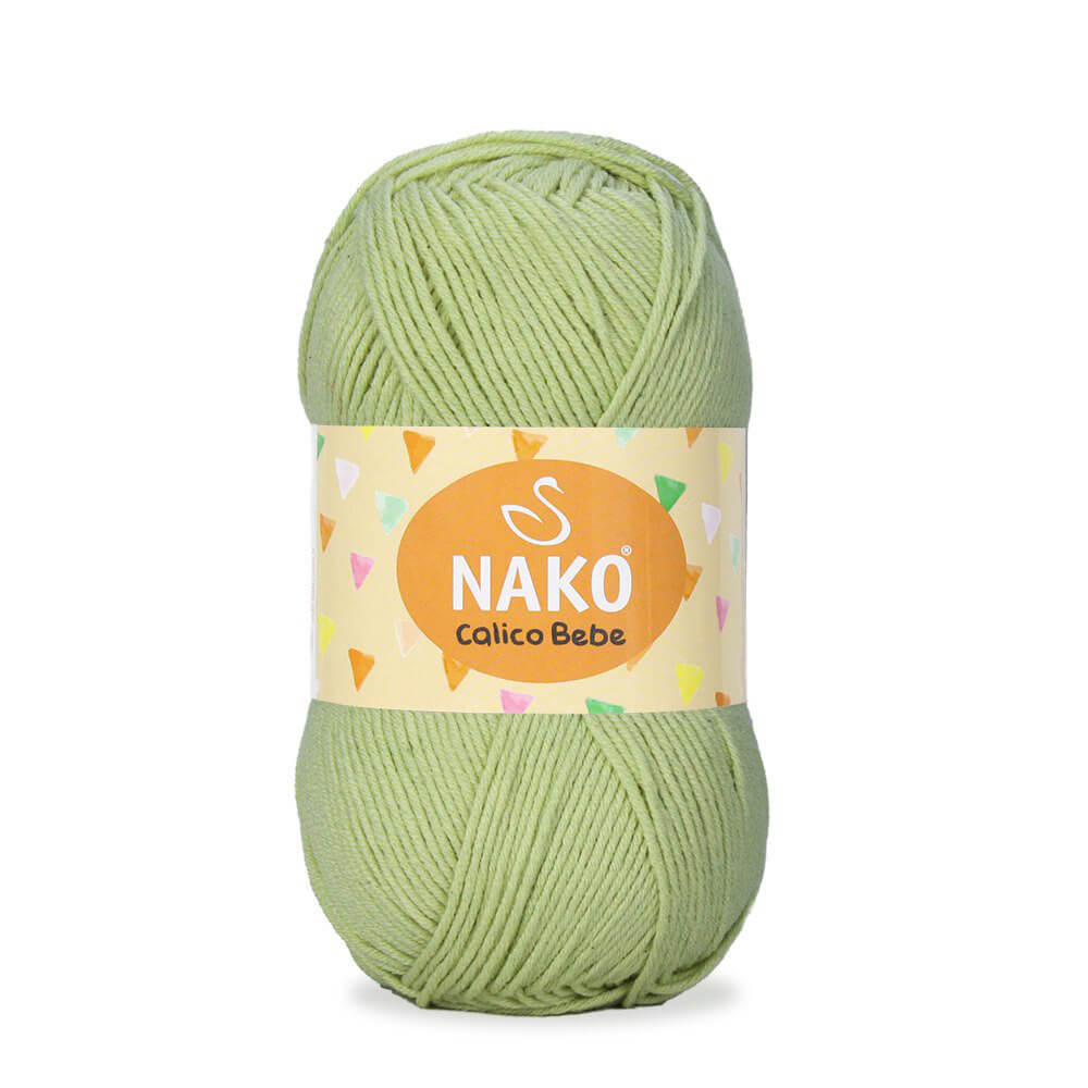 Nako Calico Bebe Yarn - Green 13282