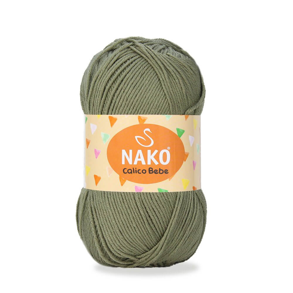 Nako Calico Bebe Yarn - Green 13285