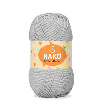 Nako Calico Bebe Yarn - Grey 2549