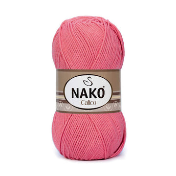 Nako Calico Yarn - Coral Red 11037