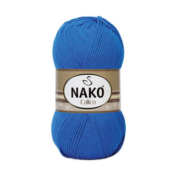 Nako Calico Yarn - Blue 11639