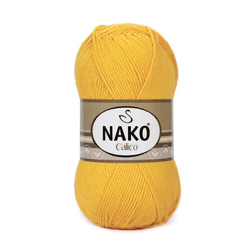 Nako Calico Yarn - Yellow 4285