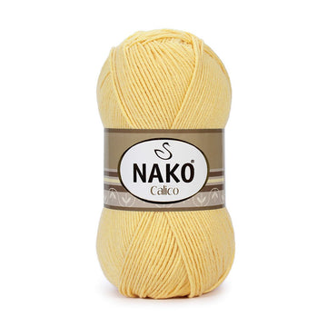 Nako Calico Yarn - Yellow 4492