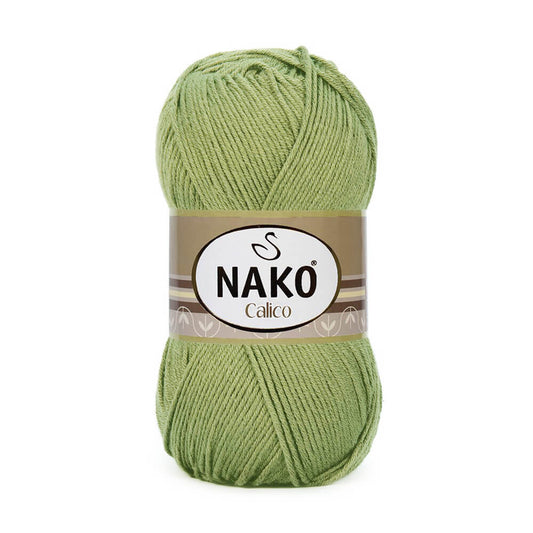 Nako Calico Yarn - Green 6688