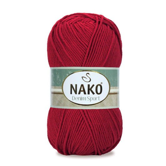Nako Denim Sport Yarn - Red 1175