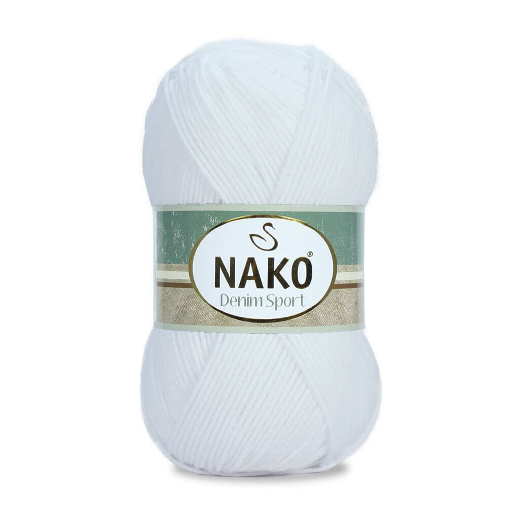 Nako Denim Sport Yarn - White 208