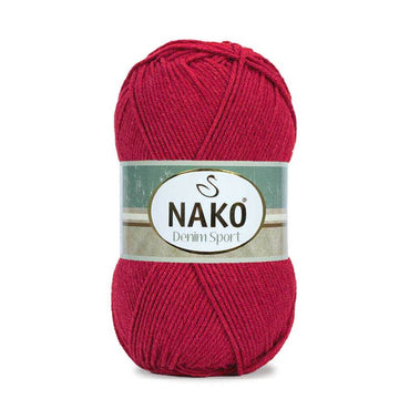 Nako Denim Sport Yarn - Red 3714