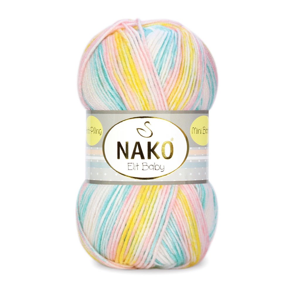 Nako Elit Baby Mini Batik Yarn - Multi-Color 32428