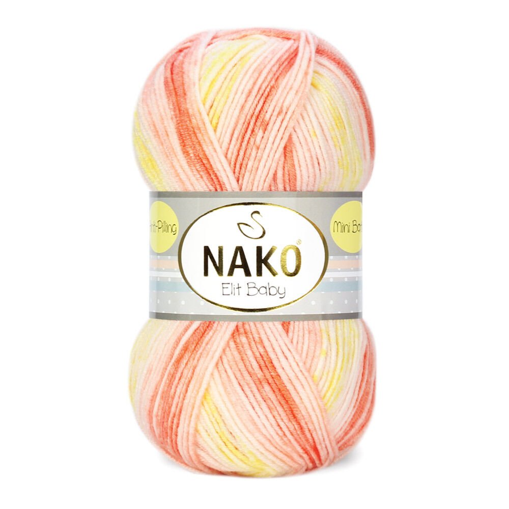 Nako Elit Baby Mini Batik Yarn - Multi-Color 32430