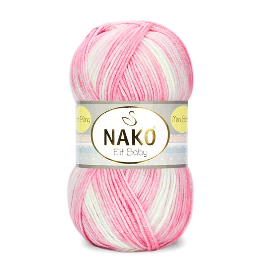 Nako Elit Baby Mini Batik Yarn - Multi-Color 32454
