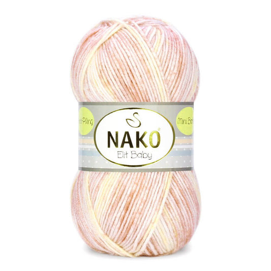 Nako Elit Baby Mini Batik Yarn - Multi-Color 32458