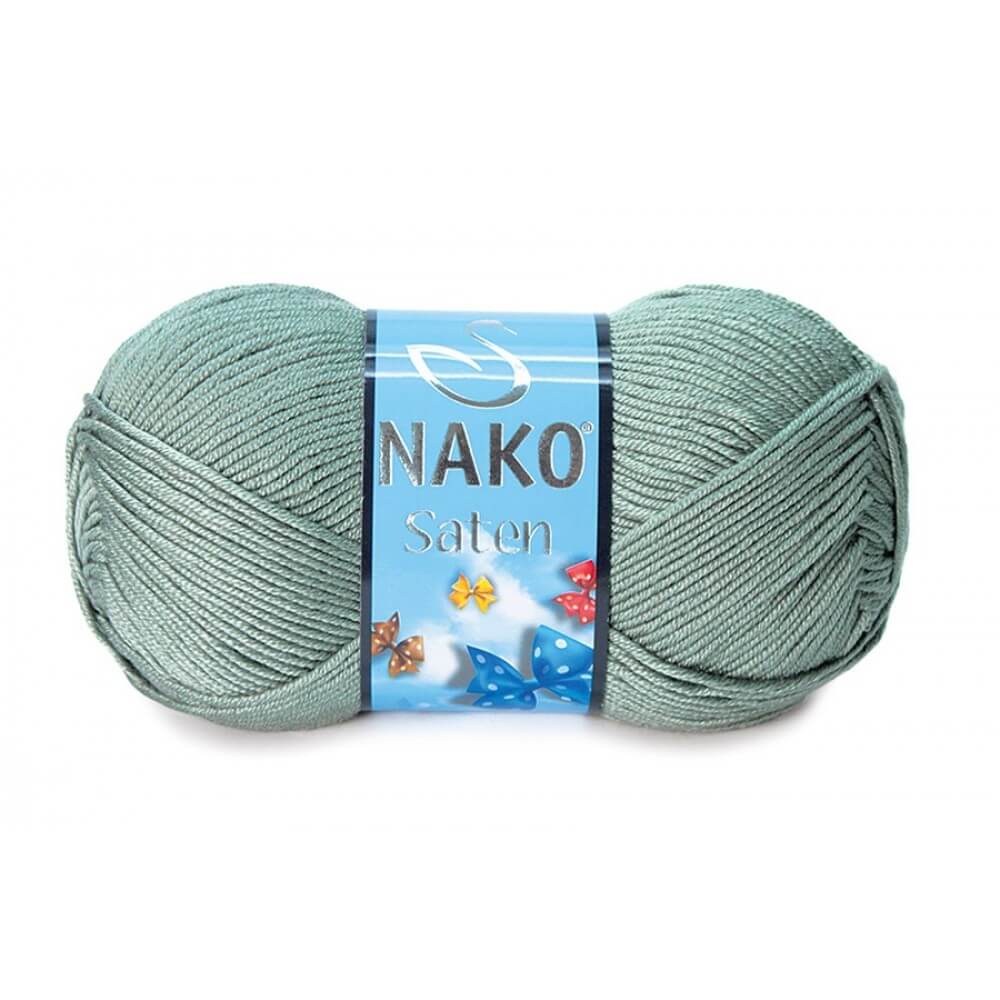 Nako Saten Yarn - Green 10937