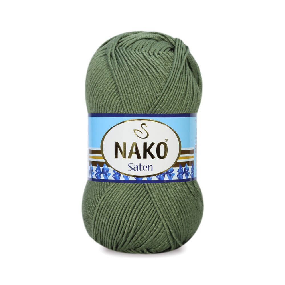 Nako Saten Yarn - Green 11253