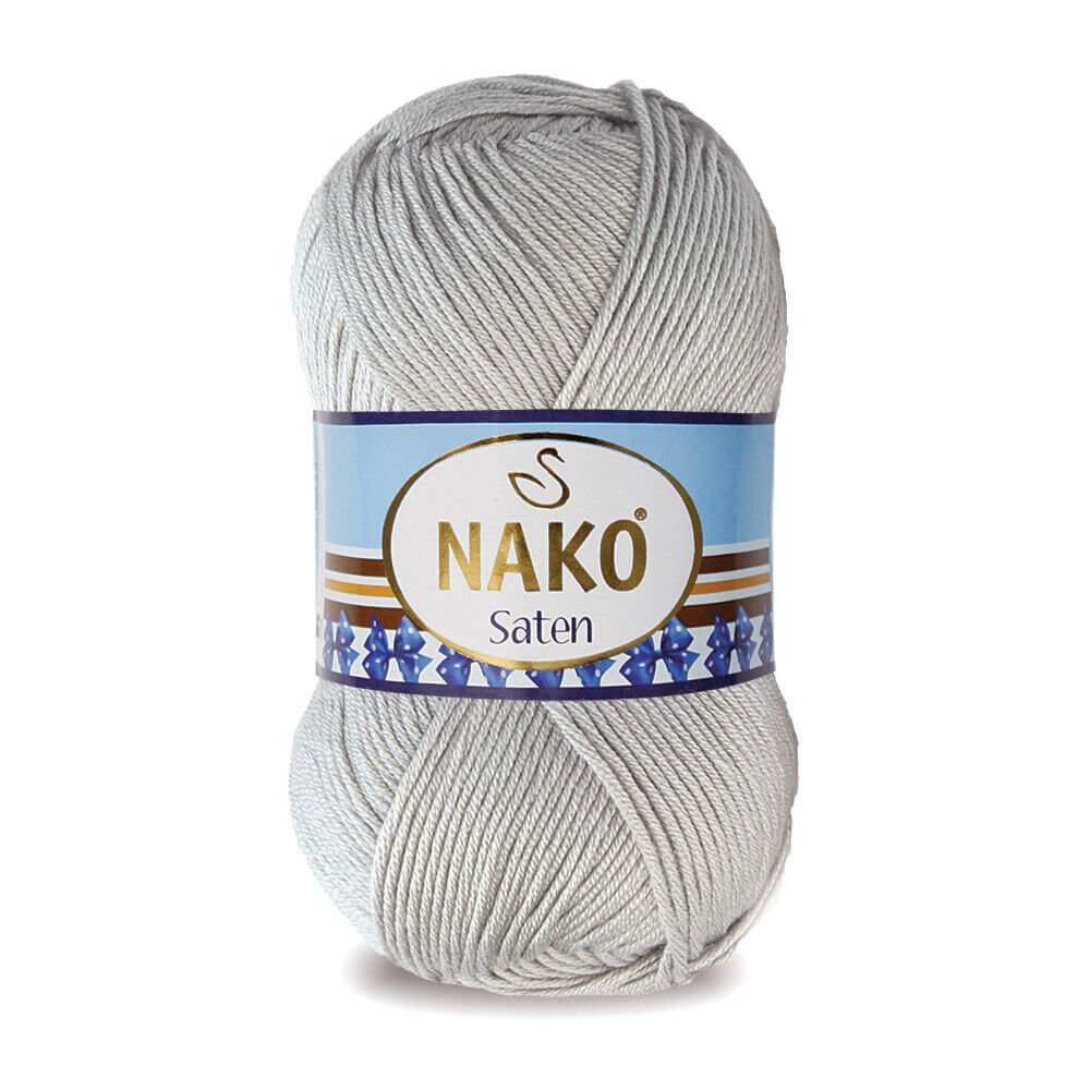 Nako Saten Yarn - Grey 130