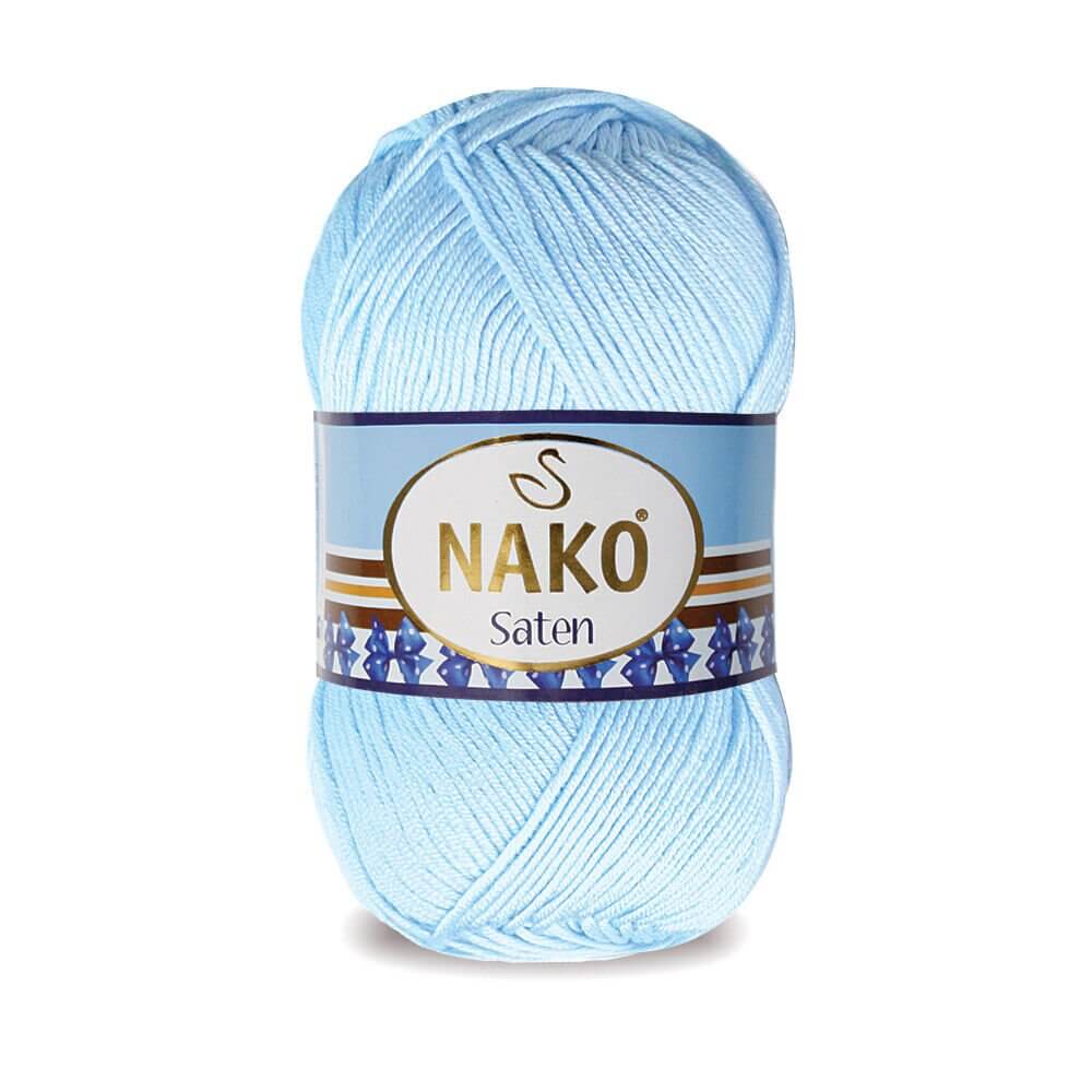 Nako Saten Yarn - Blue 1820
