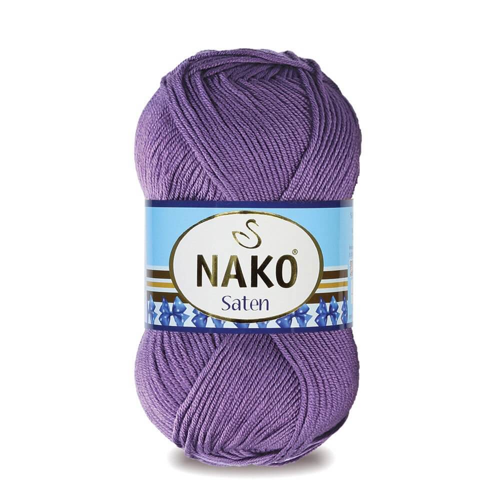 Nako Saten Yarn - Purple 187