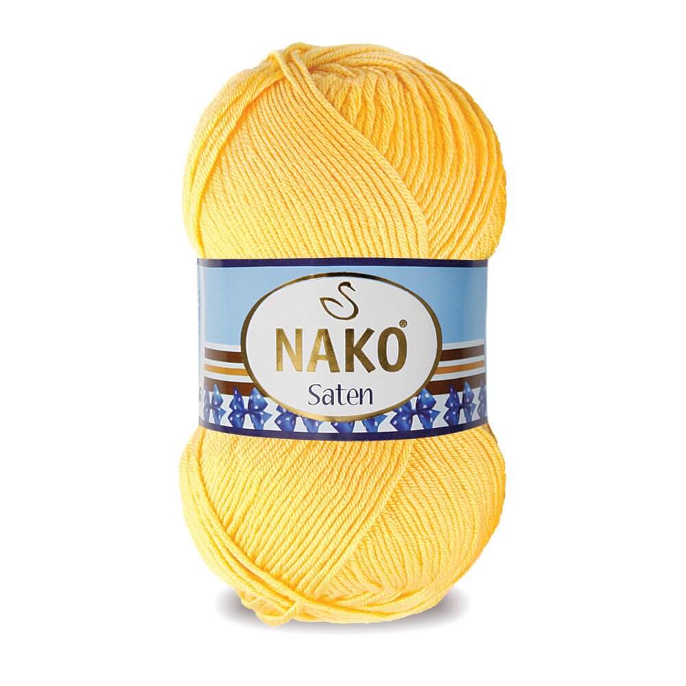 Nako Saten Yarn - Yellow 215