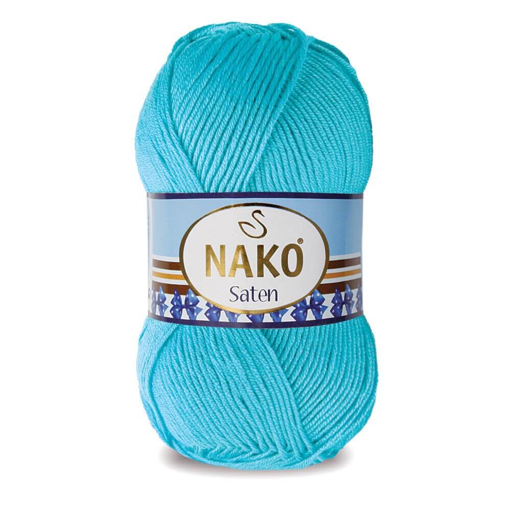Nako Saten Yarn - Blue 3323