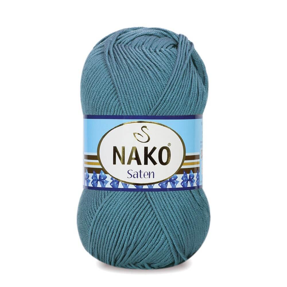 Nako Saten Yarn - Blue 3409
