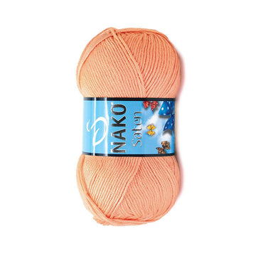 Nako Saten Yarn - Peach 771