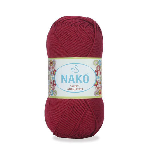 Nako Solare Amigurumi Yarn - Red 3630