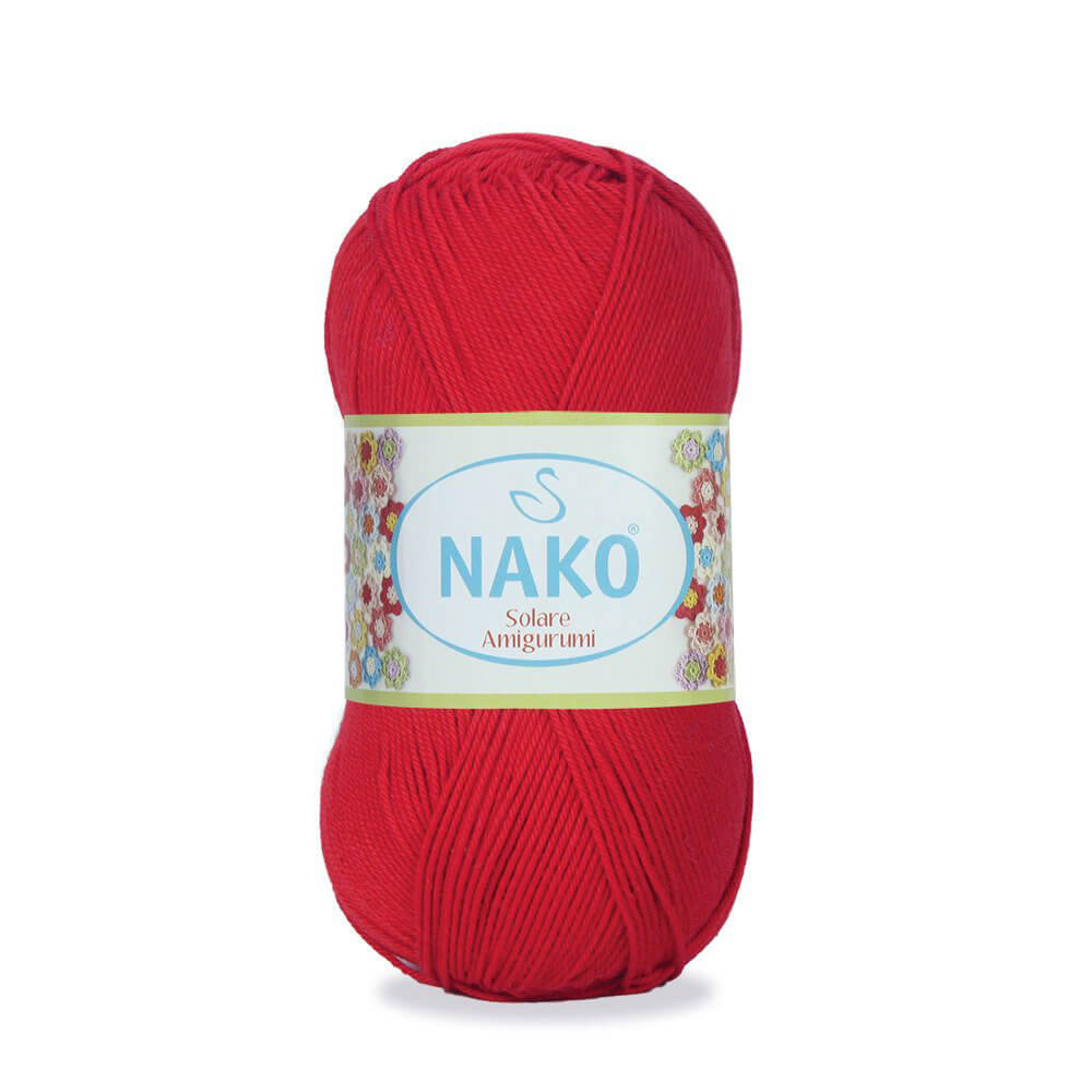Nako Solare Amigurumi Yarn - Red 6951